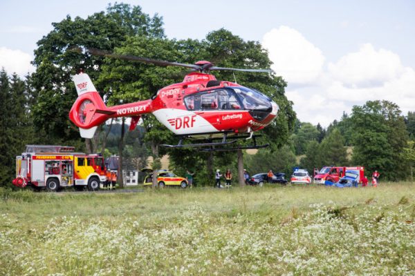 Schwerer Unfall in der Nähe von Wildentthal. Fotos: Daniel Unger
